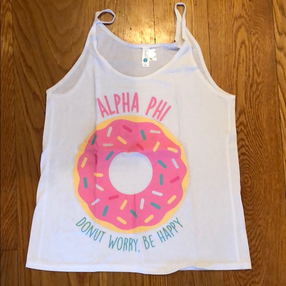 Alpha Phi Donut Tank Top - Picture 1 of 3